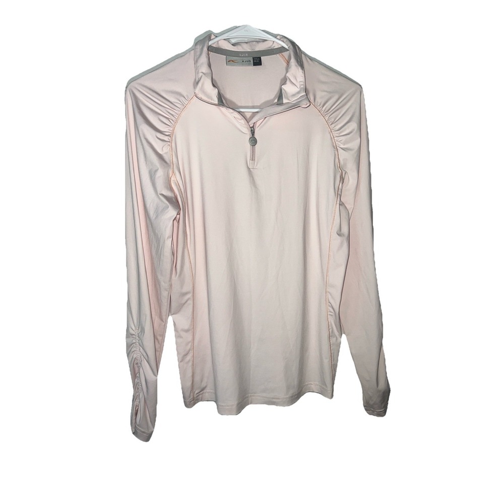 Kjus Performance 1/4 Zip Women 38/M Pale Pink Long Sleeve Pullover